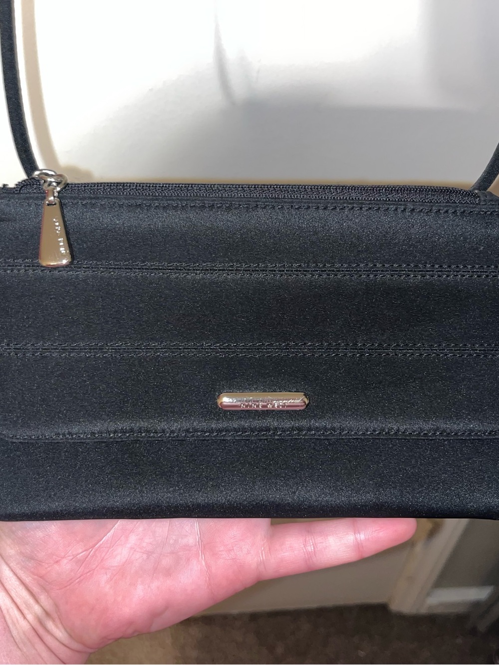 Nine West Black Crossbody Clutch